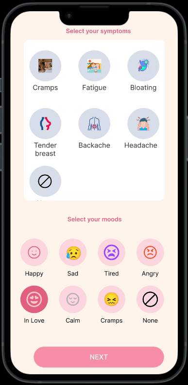 Symptoms Logging Interface